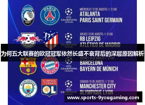 为何五大联赛的欧冠冠军依然长盛不衰背后的深层原因解析