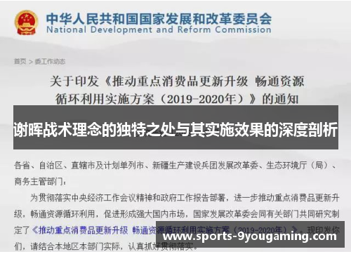 谢晖战术理念的独特之处与其实施效果的深度剖析