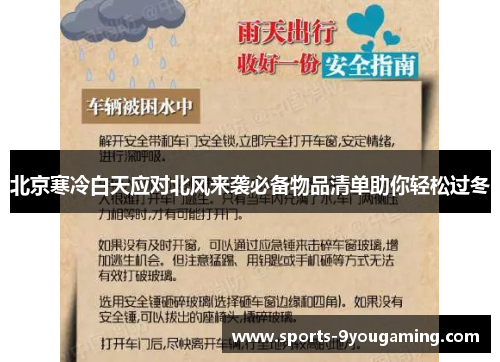 北京寒冷白天应对北风来袭必备物品清单助你轻松过冬